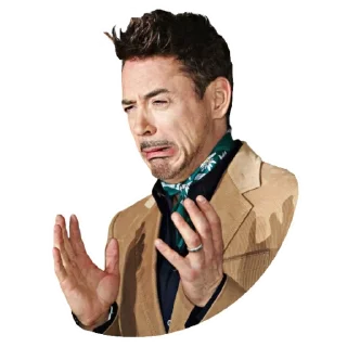 😣-Robert Downey Jr., Telegram Sticker