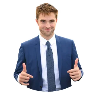 👍-Robert Pattinson, Telegram Sticker