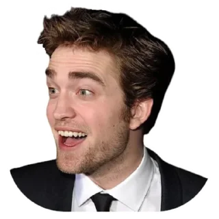 😃-Robert Pattinson, Telegram Sticker