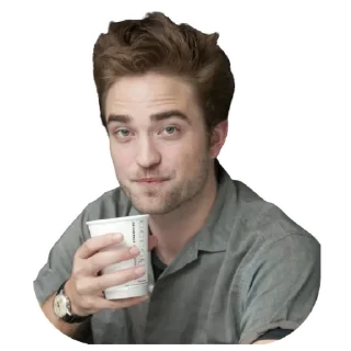 ☕️-Robert Pattinson, Telegram Sticker