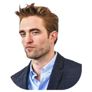 👀-Robert Pattinson, Telegram Sticker