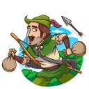 🏃-Robin Hood, Telegram Sticker