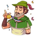 🥳-Robin Hood, Telegram Sticker