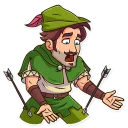 😫-Robin Hood, Telegram Sticker