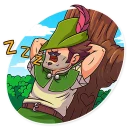 😴-Robin Hood, Telegram Sticker