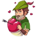 🥰-Robin Hood, Telegram Sticker