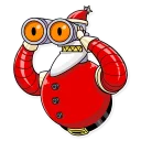 🔍-Robo Santa, Telegram Sticker