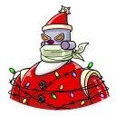 🤐-Robo Santa, Telegram Sticker