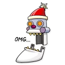 😨-Robo Santa, Telegram Sticker