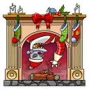 👋-Robo Santa, Telegram Sticker