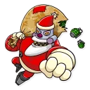 👊-Robo Santa, Telegram Sticker