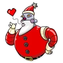 😘-Robo Santa, Telegram Sticker