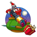 🎁-Robo Santa, Telegram Sticker