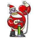💪-Robo Santa, Telegram Sticker