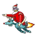 🚀-Robo Santa, Telegram Sticker