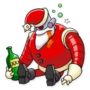 🍾-Robo Santa, Telegram Sticker