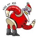 🖕-Robo Santa, Telegram Sticker