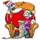 😴-Robo Santa, Telegram Sticker