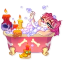 🛀-Rock'n'Dog, Telegram Sticker