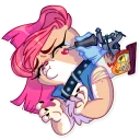 😣-Rock'n'Dog, Telegram Sticker