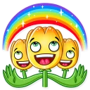🙌-Romantic Flowers, Telegram Sticker