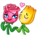 💏-Romantic Flowers, Telegram Sticker