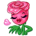 😘-Romantic Flowers, Telegram Sticker