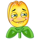 😊-Romantic Flowers, Telegram Sticker