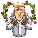 🥰-Romantic Knight, Telegram Sticker