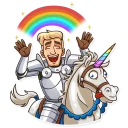 😄-Romantic Knight, Telegram Sticker