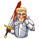 😈-Romantic Knight, Telegram Sticker