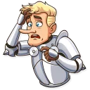 🤥-Romantic Knight, Telegram Sticker