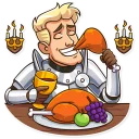 😋-Romantic Knight, Telegram Sticker