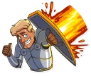 🥵-Romantic Knight, Telegram Sticker