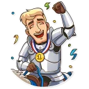 🥳-Romantic Knight, Telegram Sticker