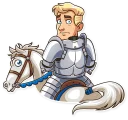 😳-Romantic Knight, Telegram Sticker