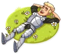 😴-Romantic Knight, Telegram Sticker