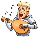 🥴-Romantic Knight, Telegram Sticker