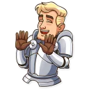 ✋-Romantic Knight, Telegram Sticker