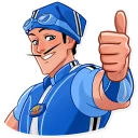👍-Robbie Rotten, Telegram Sticker