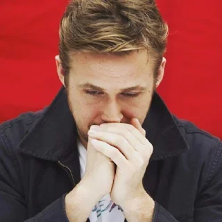 😕-Ryan Gosling, Telegram Sticker