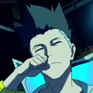 😐-Cyberpunk Edgerunners, Telegram Sticker