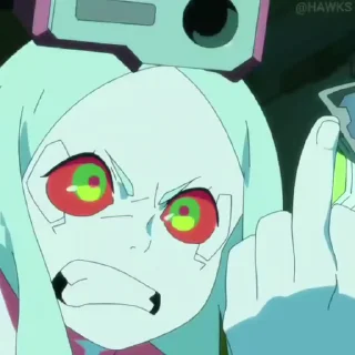 👆-Cyberpunk Edgerunners, Telegram Sticker