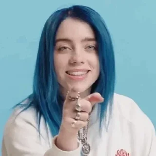 💙-Billie Eilish, Telegram Sticker