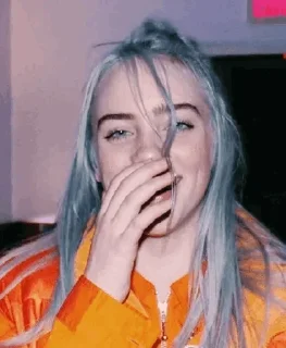 💙-Billie Eilish, Telegram Sticker