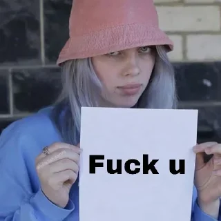 💙-Billie Eilish, Telegram Sticker