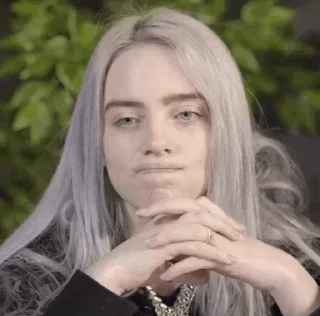 💙-Billie Eilish, Telegram Sticker