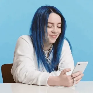 💙-Billie Eilish, Telegram Sticker