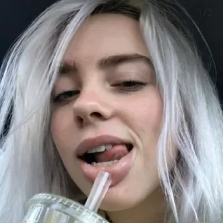 💙-Billie Eilish, Telegram Sticker