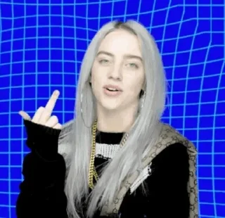 💙-Billie Eilish, Telegram Sticker